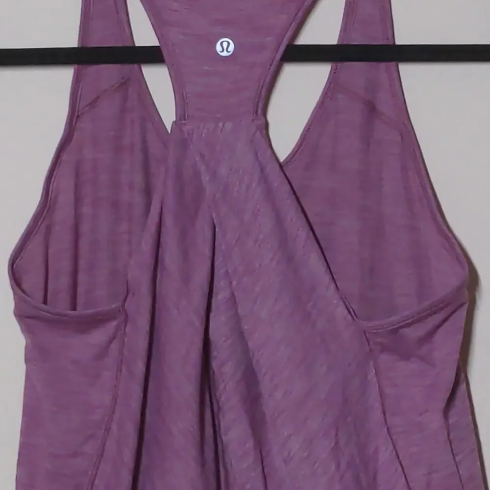 Lululemon Purple Racerback Tank with Gathered Back - Size M (est)